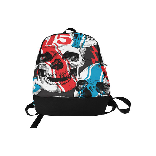 a racer skull Fabric Backpack for Adult (Model 1659)