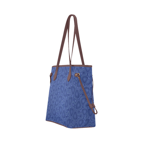 Blue Wiggle Clover Canvas Tote Bag (Model 1661)