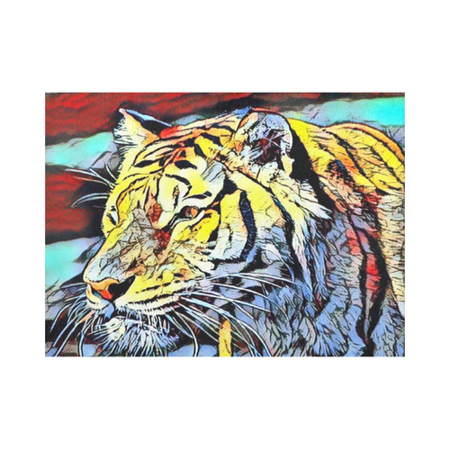 Color Kick - Tiger by JamColors Placemat 14’’ x 19’’ (Set of 2)