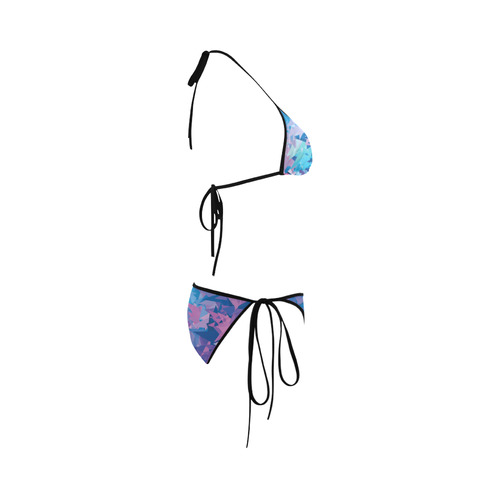 Blue Poly Custom Bikini Swimsuit