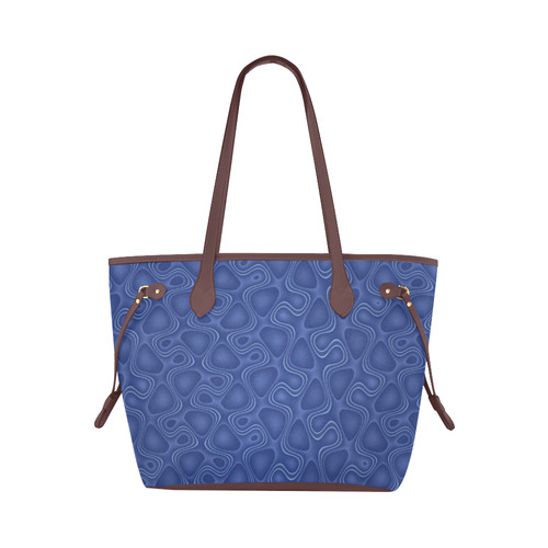 Blue Wiggle Clover Canvas Tote Bag (Model 1661)