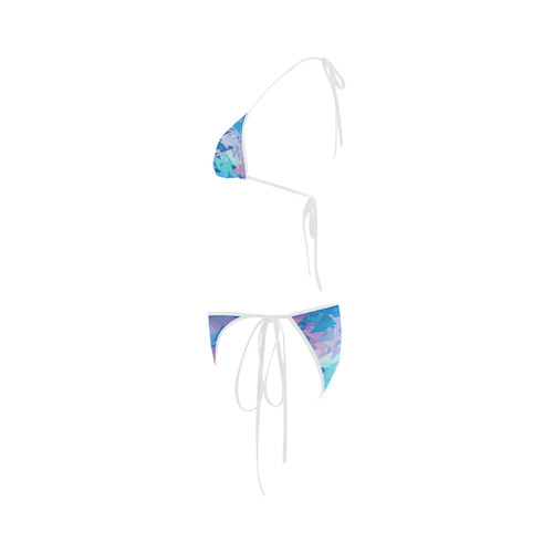 Blue Poly Custom Bikini Swimsuit