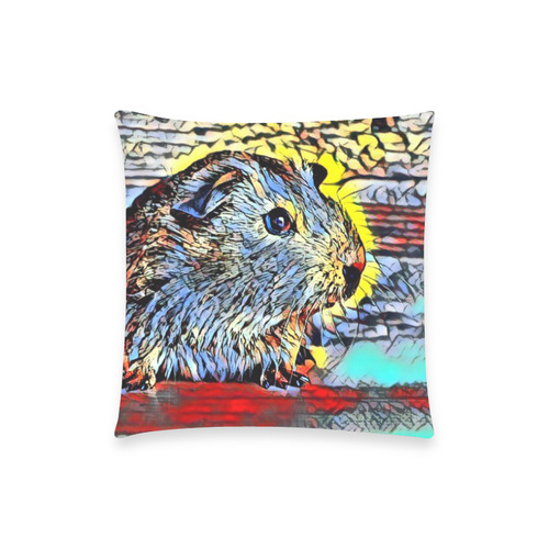 Color Kick - Guinea pig by JamColors Custom  Pillow Case 18"x18" (one side) No Zipper