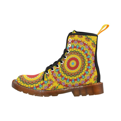 Blooming mandala Martin Boots For Women Model 1203H