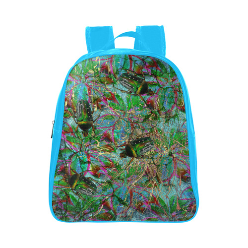 Wandering beautiful beetles School Backpack (Model 1601)(Small)