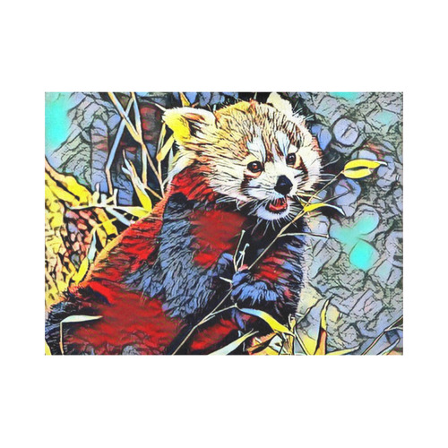 Color Kick - Red Panda by JamColors Placemat 14’’ x 19’’ (Set of 2)