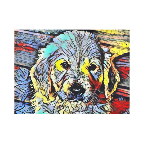 Color Kick - Puppy by JamColors Placemat 14’’ x 19’’ (Set of 4)