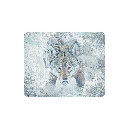 Snow Wolf Rectangle Mousepad