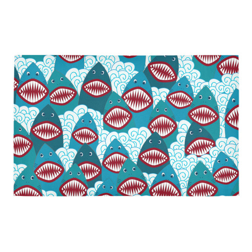 Angry Sharks Bath Rug 20''x 32''