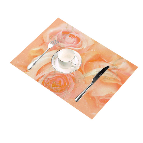 Beautiful roses, Placemat 14’’ x 19’’ (Set of 2)