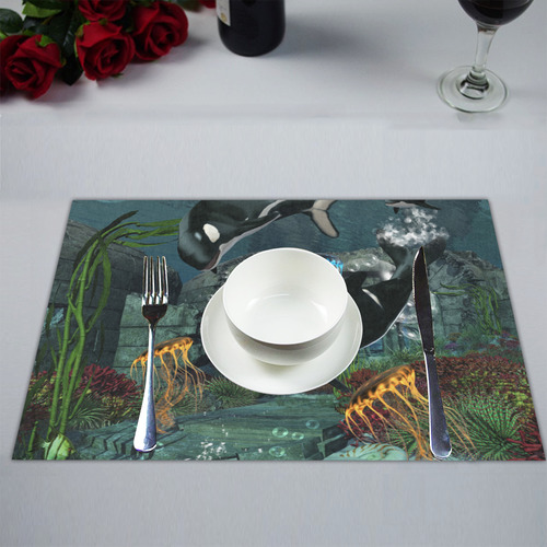 Amazing orcas Placemat 14’’ x 19’’ (Set of 6)