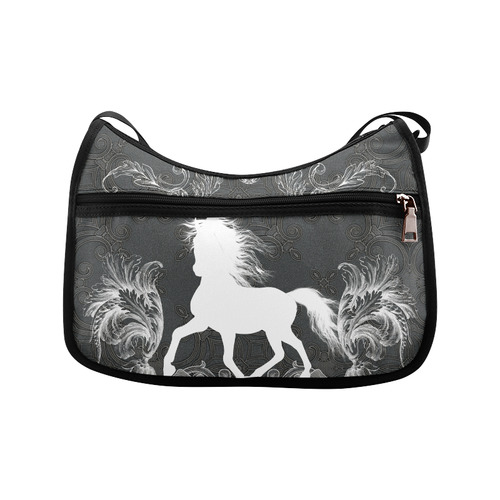 Horse, black and white Crossbody Bags (Model 1616)