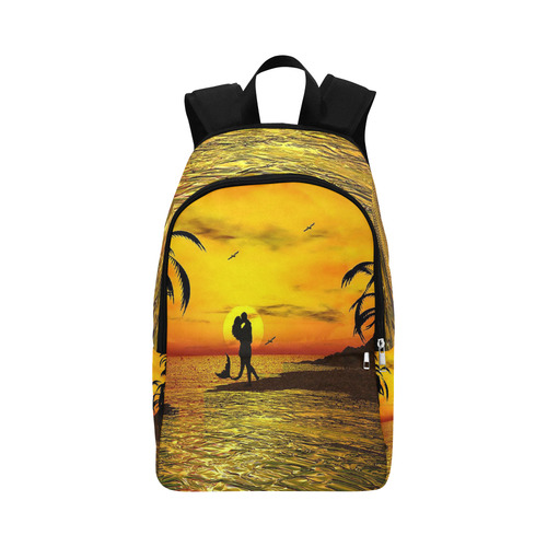 Sunset Kissed Mermaid Fabric Backpack for Adult (Model 1659)