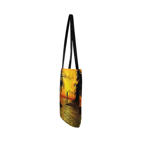 Sunset Kissed Mermaid Reusable Shopping Bag Model 1660 (Two sides)