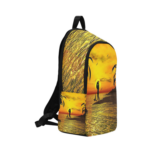 Sunset Kissed Mermaid Fabric Backpack for Adult (Model 1659)