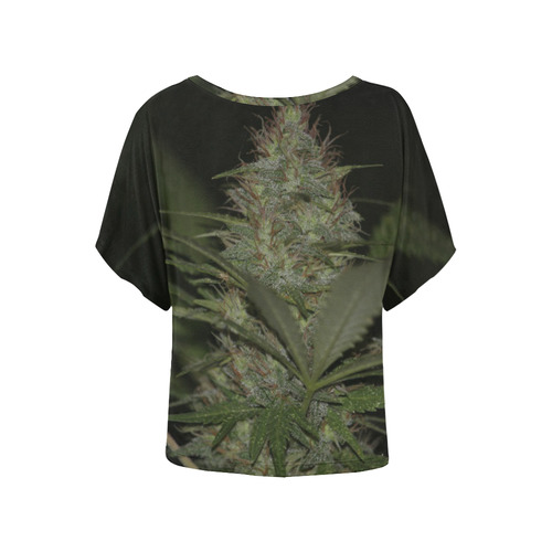 Sour Diesel Women's Batwing-Sleeved Blouse T shirt (Model T44)