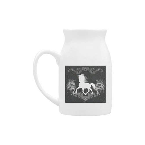 Horse, black and white Milk Cup (Large) 450ml