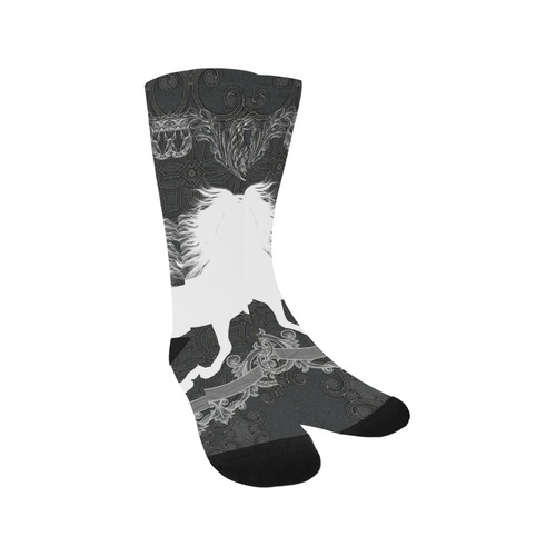 Horse, black and white Trouser Socks