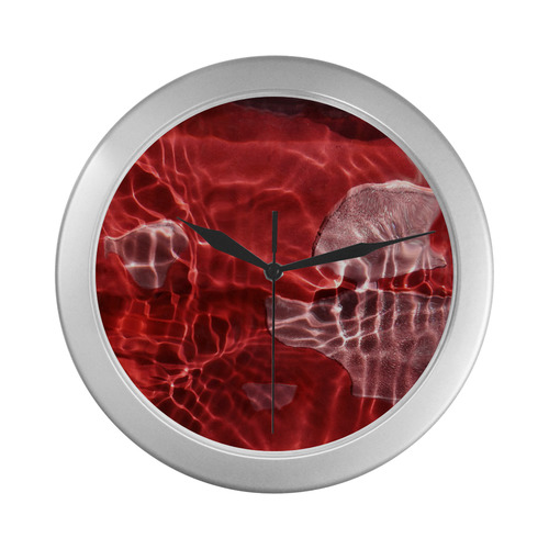 red river Silver Color Wall Clock