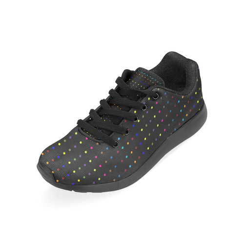 Dots & Colors Modern, Colorful pattern design Men's Running Shoes/Large Size (Model 020)