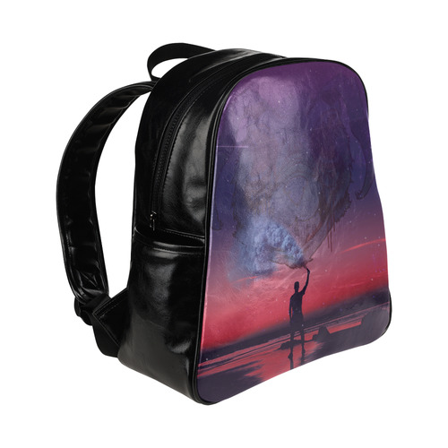 NEVER ALONE BACKPACK Multi-Pockets Backpack (Model 1636)