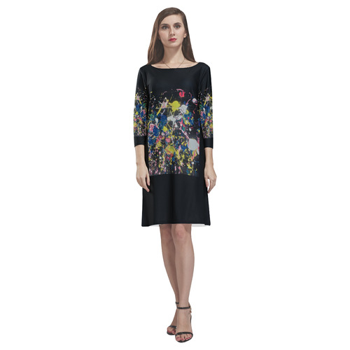 space life Rhea Loose Round Neck Dress(Model D22)