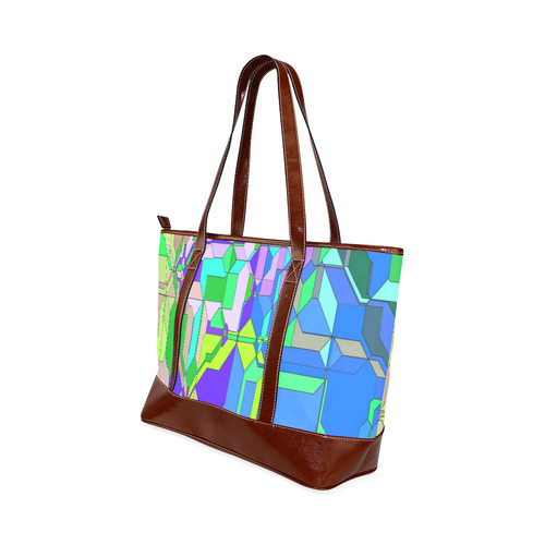 Retro Color Pop Geometric Fun 2 Tote Handbag (Model 1642)