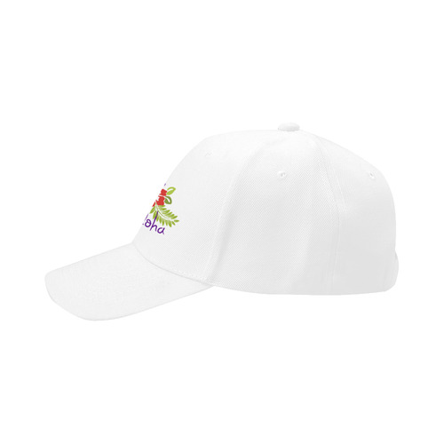 Tropical Aloha Hibiscus Blossoms Bouquet Dad Cap