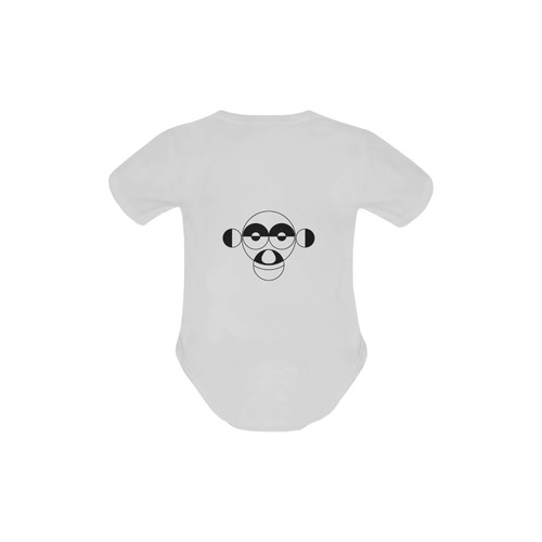 Monkey Baby Powder Organic Short Sleeve One Piece (Model T28)