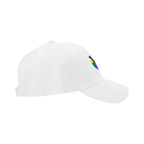 Dot Rainbow Flag Stripes Butterfly Silhouette Dad Cap