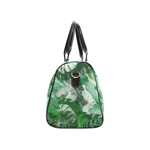 Tropical leaves New Waterproof Travel Bag/Large (Model 1639)