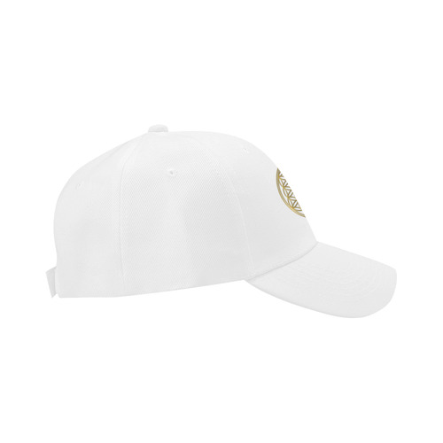 FLOWER OF LIFE gold Dad Cap