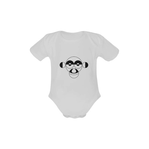 Monkey Baby Powder Organic Short Sleeve One Piece (Model T28)