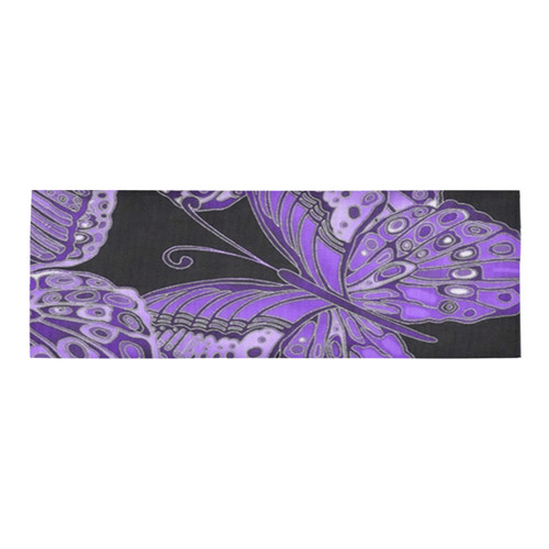 Purple Butterfly Pattern Area Rug 10 X3 3 ID D1805629