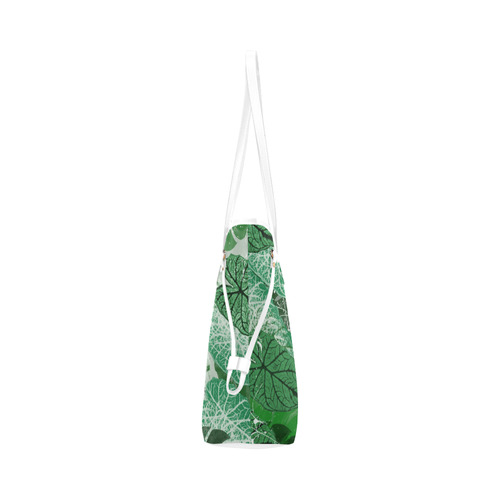 Tropical leaves Clover Canvas Tote Bag (Model 1661)