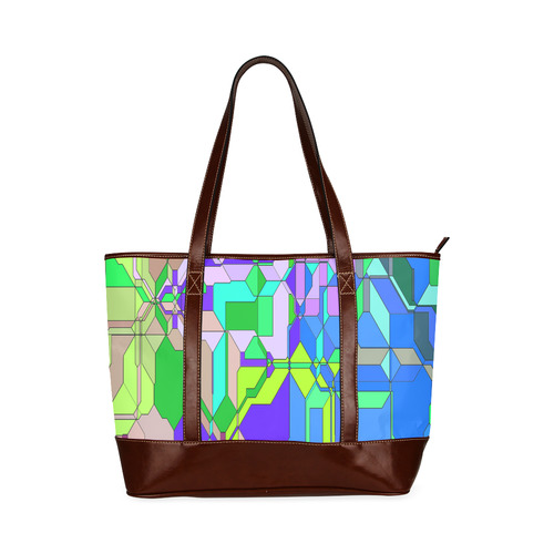 Retro Color Pop Geometric Fun 2 Tote Handbag (Model 1642)