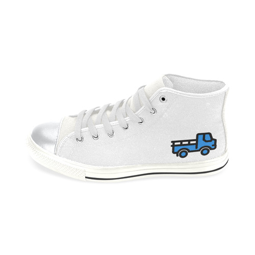 Pickup Truck Shoes High Top Canvas Shoes for Kid (Model 017)