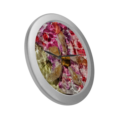 Rockstar of Spring Silver Color Wall Clock