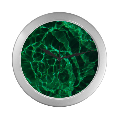 the green dive Silver Color Wall Clock