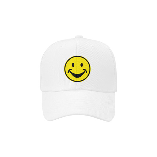 Funny yellow SMILEY for happy people Dad Cap