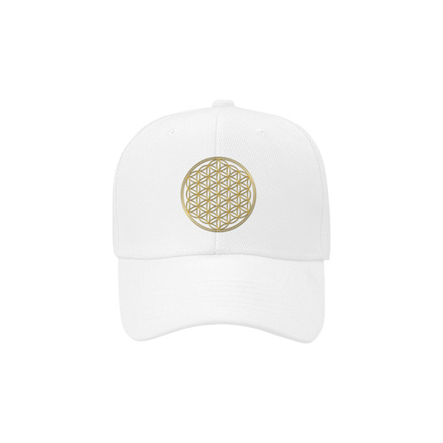 FLOWER OF LIFE gold Dad Cap