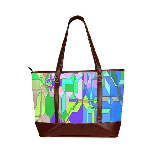 Retro Color Pop Geometric Fun 2 Tote Handbag (Model 1642)