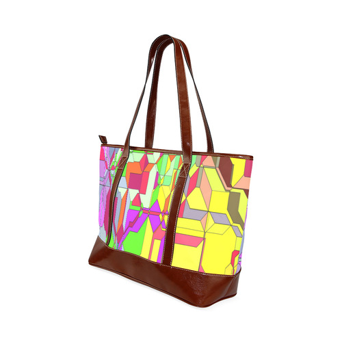 Retro Color Pop Geometric Fun 1 Tote Handbag (Model 1642)