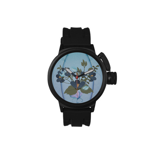 Floral design Men's Sports Watch(Model 309)