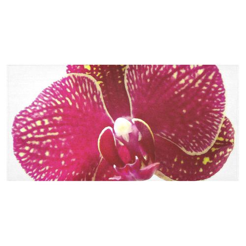 Orchid Blossom Floral Nature Photo Cotton Linen Tablecloth 60"x120"