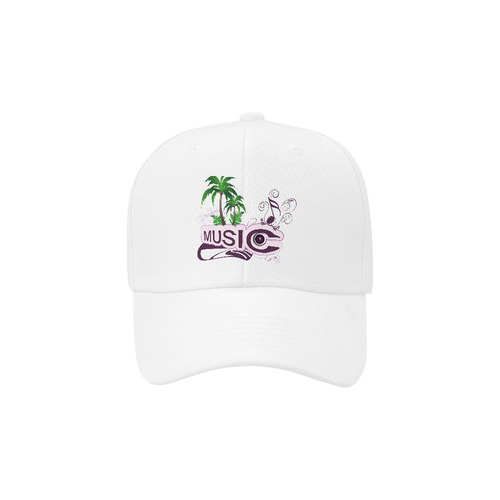 Music, key notes and palms Dad Cap