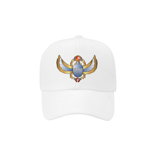 Scarab in gold, red and blue colors Dad Cap