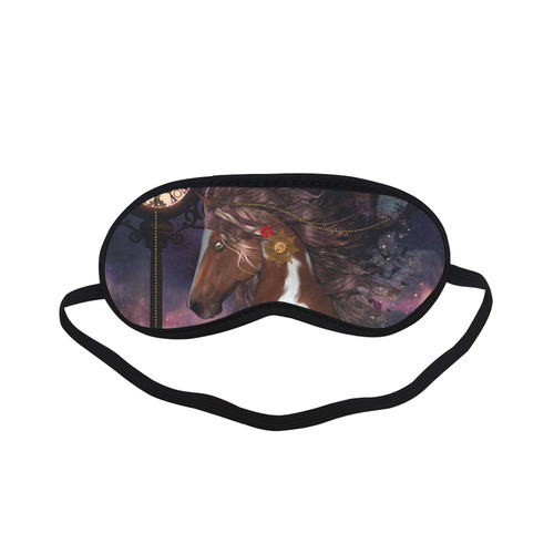 Awesome steampunk horse with clocks gears Sleeping Mask