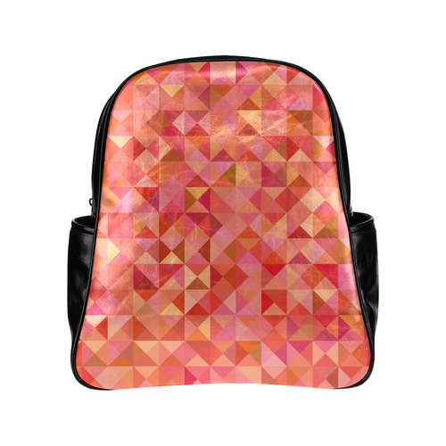 Mosaic Pattern 6 Multi-Pockets Backpack (Model 1636)