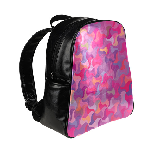 Mosaic Pattern 4 Multi-Pockets Backpack (Model 1636)